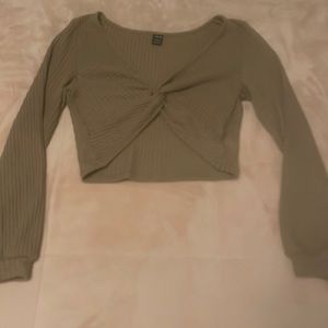 SHEIN brown crop top